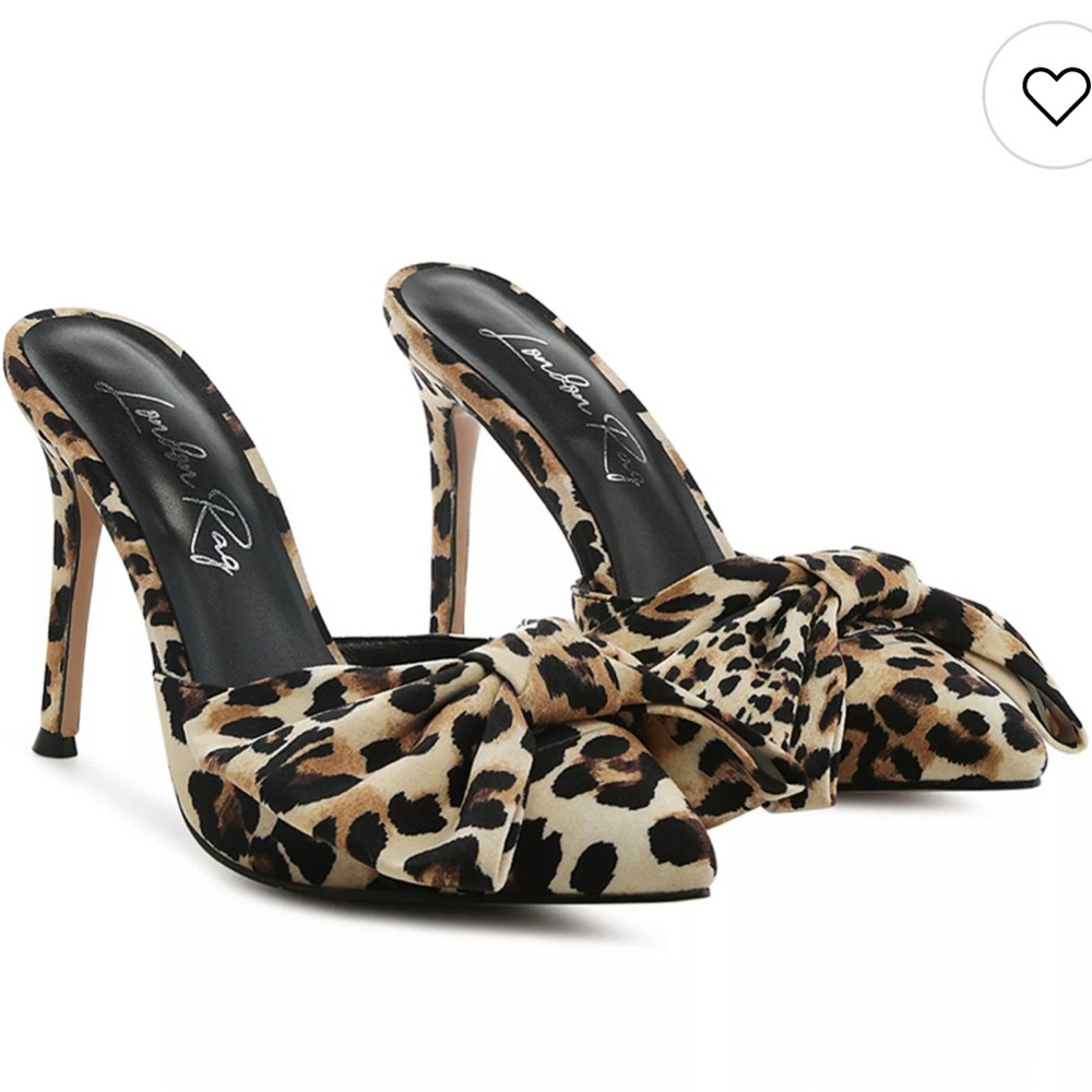 LONDON RAG JOELLE LEOPARD PUMPS